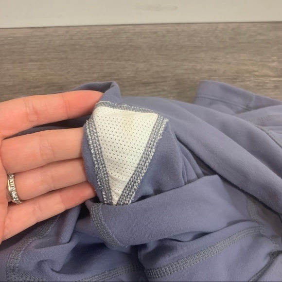 Athleta Balance Ruched Capri Leggings Purple Gray - Picture 9 of 10